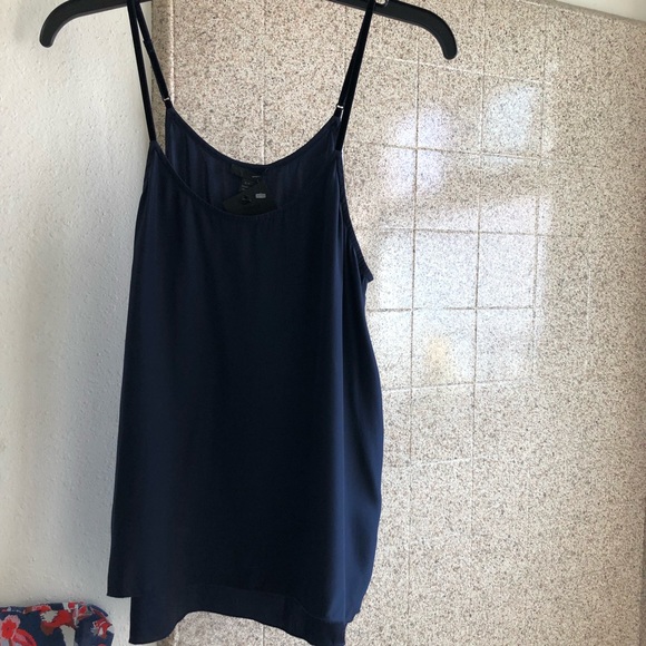 { atm } Navy* silk cami - Picture 4 of 5